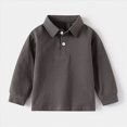 thumbnail image 4 of 12-18 Months Toddler Boys Long Sleeve Oxford Dress Shirt Solid Color Shirt 12 18 24 Months 2T 3T 4T 5T Kids Tops Fashion Gentleman School Uniform, 4 of 4
