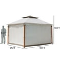 thumbnail image 2 of Grand Patio 10x13 Ft Outdoor Gazebo with Quick Assembly, Rust-Resistant Steel Frame, and UV-Protected Canopy, 2 of 11