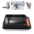 thumbnail image 1 of Stainless Steel Litter Box, Anti Splashing Metal Litter Box with Pedal Filter, High Sided Litter Box  Enclosed Cat Litter Boxe  Easy Clean Litter Box for Indoor Cats, 1 of 7