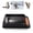 Black, variant on BOKYAN Large Metal Cat Litter Box Stainless Steel High Sided Anti Splashing Kitty Tray with Pedal Filter Black 20 inches / 51 cm