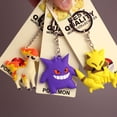 thumbnail image 2 of Pokemon PVC Pikachu Charmander Jigglypuff Squirtle Keychain Cute Gengar Keyring Keychain Bag Car Hanging Fit Men Boy Key Pendant, 2 of 4