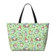 thumbnail image 2 of Honeii Spring Gnomes for Tote Bag with Adjustable Strap,Beach Bag, Waterproof Sandproof Beach Tote Bag, Large Capacity Foldable Beach Bags, 2 of 7