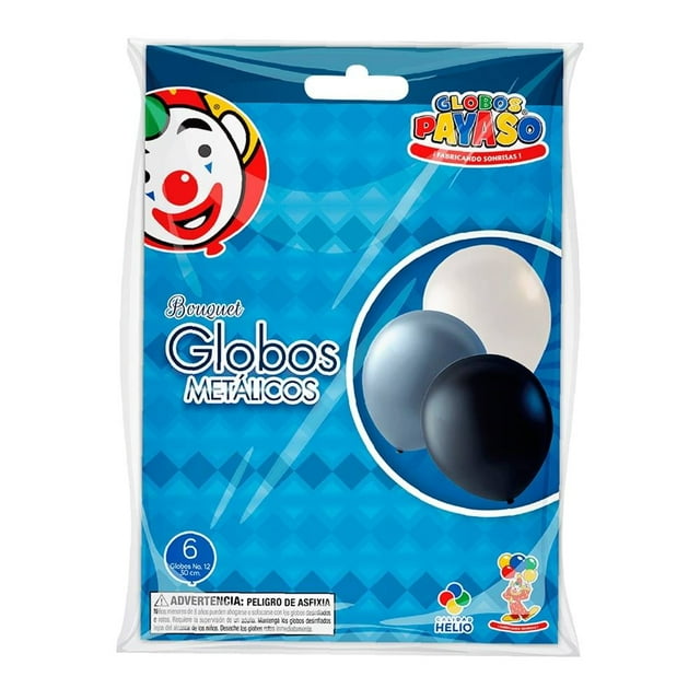 Blosa de globos Globos Payaso bouquet metálicos 6 pzas