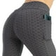 thumbnail image 1 of Pantalones de yoga de cintura alta para mujer: realzan los glúteos, leggings con bolsillos, tejido elástico, ideales para fitness/casual, tallas S-XXL, 1 of 4