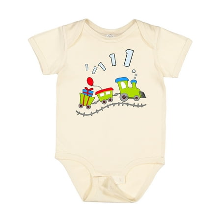 

Inktastic 1st Birthday Party Train Gift Baby Boy or Baby Girl Bodysuit