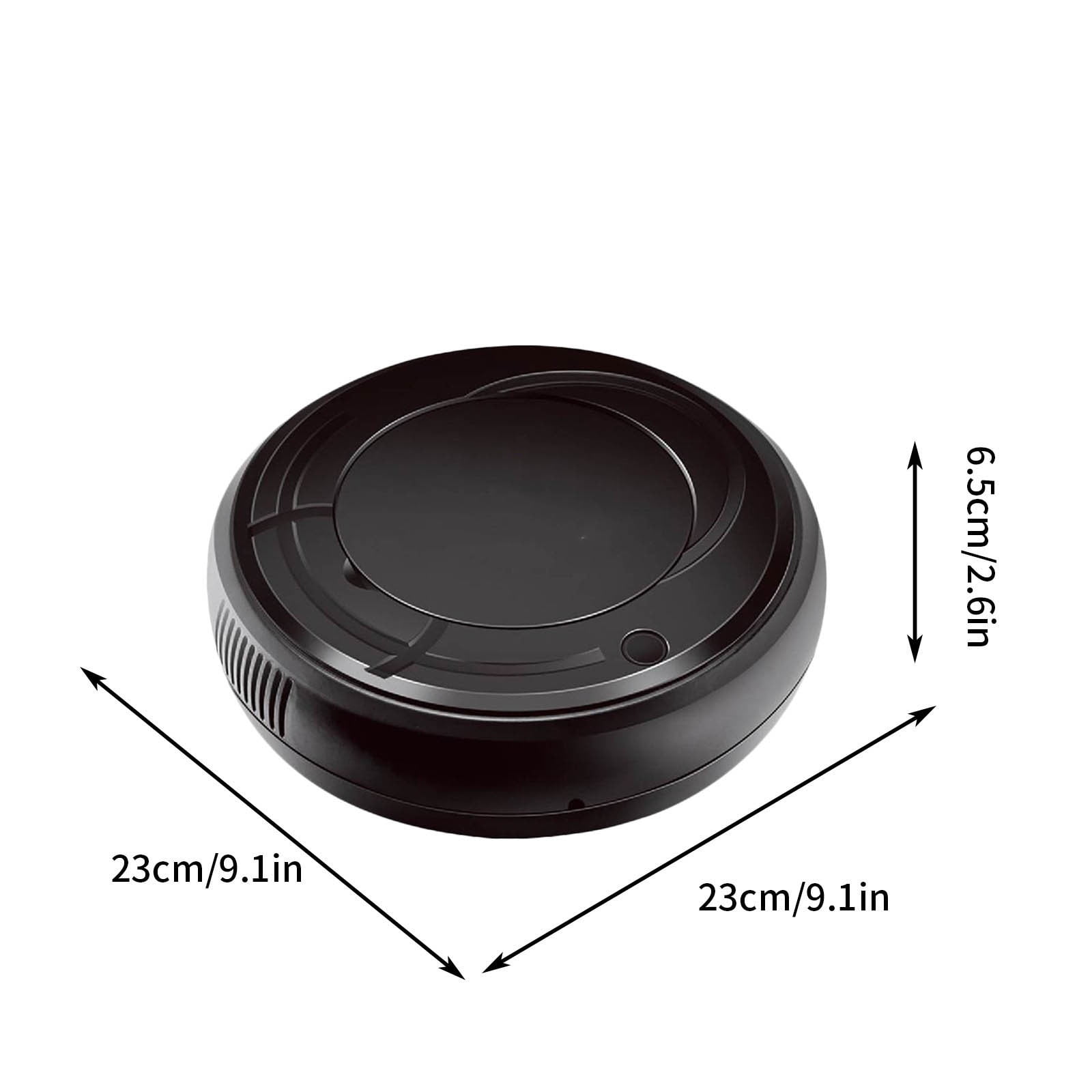 Robot Vacuum Cleaner, Smart Robotic Sweeper for Hardwood Floors & Carpets, Automatic Pet Hair Pickup, Thin Design for Under Furniture, USB Charging, Home Office Cleaning Device