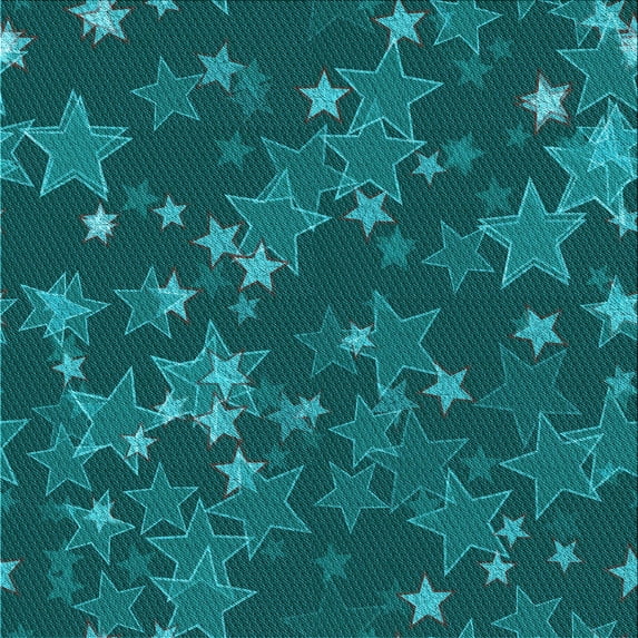 Ahgly Company Indoor Square Patterned Dark Turquoise Green Area Rugs, 8' Square