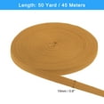 thumbnail image 2 of 50 Yards Cotton Twill Tape,15mm Herringbone Webbing Ribbon Bias Binding Tapes Earthy Yellow, 2 of 7