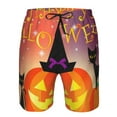 thumbnail image 4 of Kdxio Halloween Pattern Mens Casual Shorts - Drawstring Summer Beach Sports Shorts for Men, 4 of 9