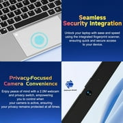 15.6 inch Laptop,16GB RAM 1TB SSD 2025 Student-Laptop with Backlit Keyboard Fingerprint Intel Quad Core N100 (Up to 3.4GHz)Business-Laptop,Computer, Win11,Silver