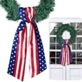 thumbnail image 1 of CaiYueKe US Independence Day Ribbon Garland Streamers, Patriotic Decorative Red White Blue Ties, Festive Polyester Ribbons for 4th of July Holiday Parties Parades Wreaths Home Decorations, 1 of 8