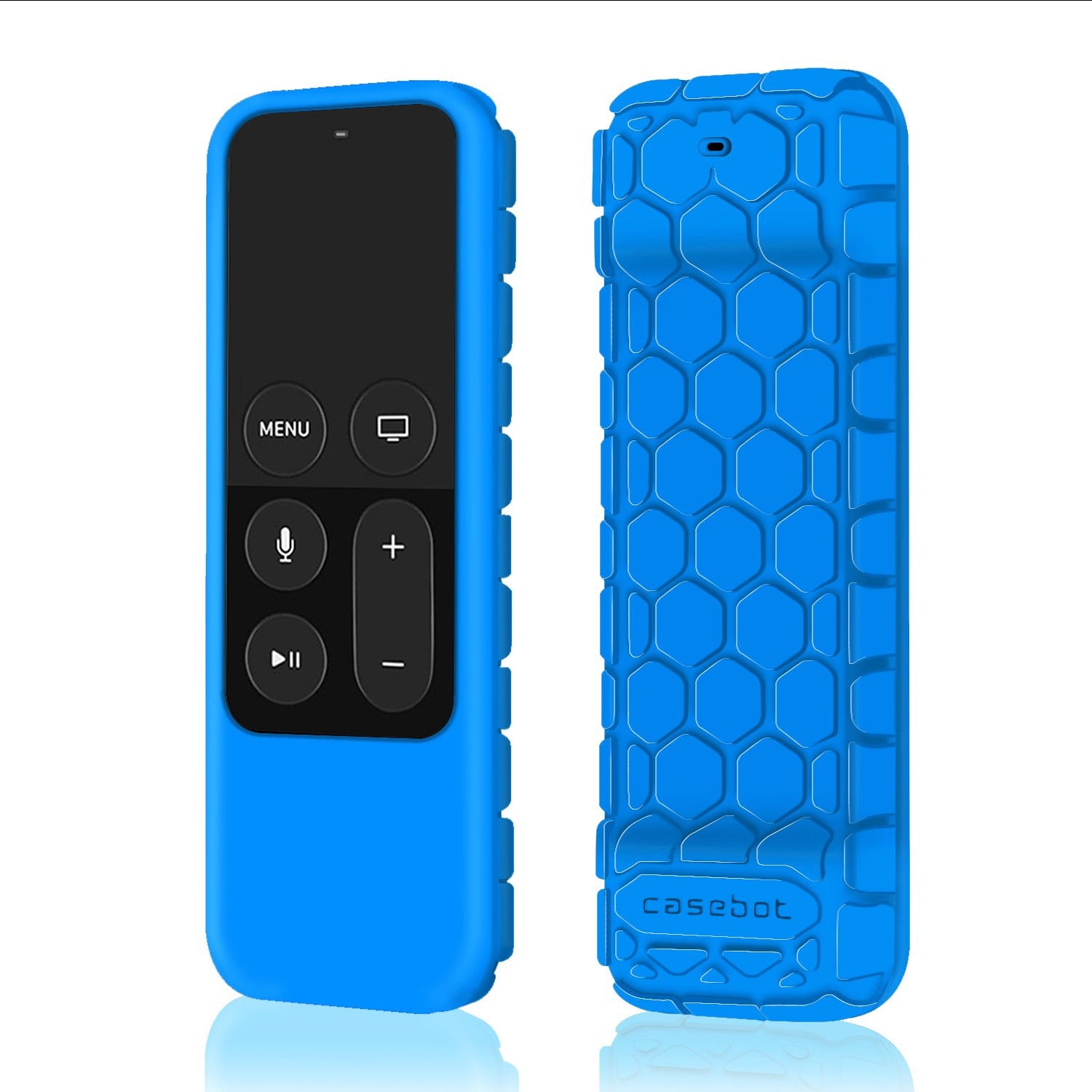 Honey Comb Series Fintie Protective Case for Apple TV 4K 5th Lightweight Anti Slip Shock Proof Silicone Cover for Apple TV Siri Remote Controller 4th Gen Remote Casebot Green Glow in The Dark 