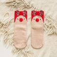 thumbnail image 3 of SPRING PARK 2 Pairs Cute Kids Christmas Reindeer Dog Animal Socks Warm Winter Middle Tube Crew Socks Cotton Socks, 3 of 8