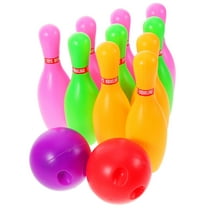 WEUVEB Toddler Bowling Set Plastic Multi-Color 1 Set Kids Indoor Outdoor Toy Game
