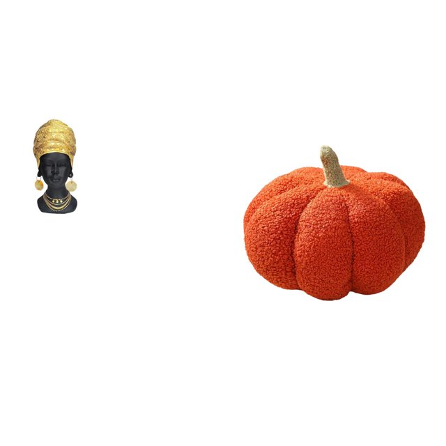 Estatua De Mujer Calabaza Africana, Adorno De Mesa, Cojín Decorativo De Peluche Para Sofá, Figura De Resina, Escultura Creativa Para La Entrada Del Hogar, Decoración De Estantes