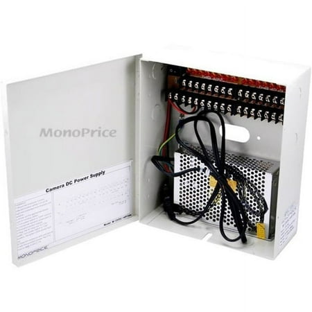 UPC: 0844660068754 | Monoprice 16 Channel CCTV Camera Power Supply  12VDC  10Amps