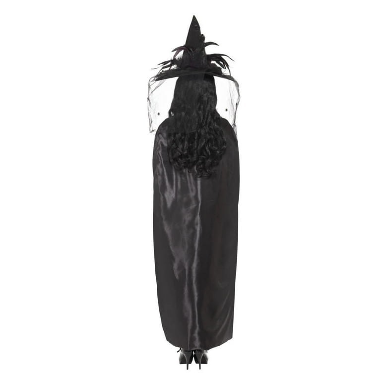 Deluxe Witch Cape Adult Black Deluxe Witch Cape Adult Black