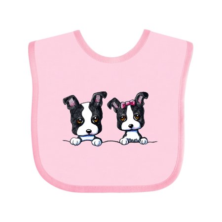 

Inktastic Boston Terriers (Dark Apparel) Gift Baby Boy or Baby Girl Bib
