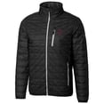 thumbnail image 2 of Cutter & Buck Black Southern Illinois Salukis Primary Team Logo Rainier PrimaLoft Eco Insulated Full-Zip Puffer Jacket, 2 of 3