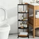 thumbnail image 5 of Estante Esquinero Independiente para Baño | Estante para Artículos de Aseo | Plástico | Negro | 32,5 X 104 Cm | Resistente y Fácil de Montar | 0,58 Kg | Estilo Europeo Moderno | Organizador para Habi, 5 of 6