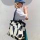 thumbnail image 2 of Casual Pattern Canvas Shoulder Bag, Large-capacity Tote Handbag, Simple Bag For Shopping, 2 of 4
