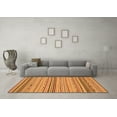thumbnail image 3 of Ahgly Company Indoor Square Abstract Orange Modern Area Rugs, 7' Square, 3 of 4