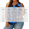 thumbnail image 3 of TEAJOPSUU Plus Size Summer Tank Tops for Women Tie Dye Printed Sleeveless V Neck Tank Tops Daily Vacation Beach Wear C-Navy, 3 of 8
