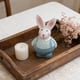 thumbnail image 4 of CaiYueKe Easter Bunny Figurine Resin Home Decor Tabletop Shelf Statue Spring Holiday Decoration Gift for Party Favors Centerpiece Cute Rabbit Ornament, 4 of 7