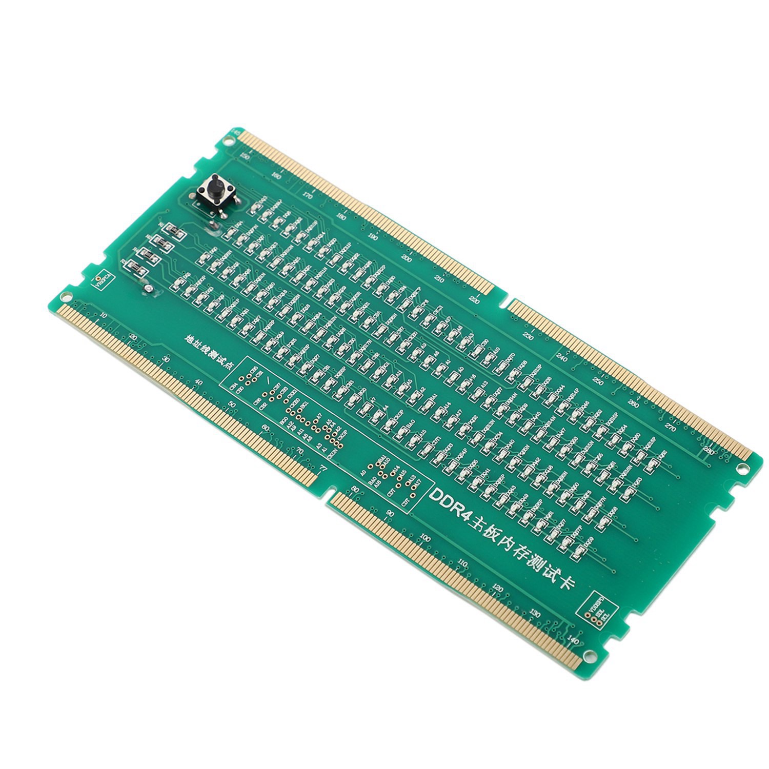 1 Pcs DDR2 and DDR3 2 in 1 Illuminated Tester with Light & 1 Pcs DDR4 Test Card LED Motherboard Repair Analyzer Tester