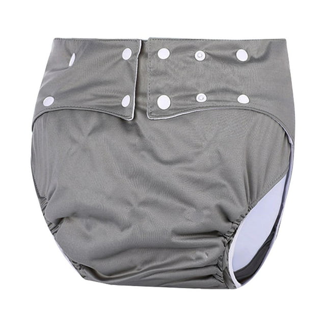 Couches en Tissu pour Adultes Couche pour Adultes Réutilisable contre l'Incontinence Efficace Gris