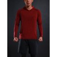 thumbnail image 2 of SAYFUT Men's Gym Workout Long Sleeve Hoodies Training Sports Pullover Casual Hooded Sweatshirts, 2 of 6