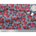 thumbnail image 3 of Soimoi Polyester Crepe Fabric Raspberry,Strawberry & Cherry Fruits Decor Fabric Printed Yard 42 Inch Wide, 3 of 3