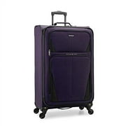 U.S. Traveler Aviron Bay Expandable Softside Luggage with Spinner Wheels, Purple, 30-Inch