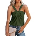 thumbnail image 1 of SAYOO mujeres moda Color sólido camisola sin mangas espalda descubierta Sling Tank Tops verano Casual salvaje chaleco Streetwear SAYOO Moda, 1 of 5