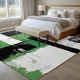 thumbnail image 5 of Abstract Graffiti Area&nbsp;Rug 6x9ft Green Black Urban Street Art Non-Slip&nbsp;Washable Square&nbsp;Rugs Soft Felt Indoor Floor Mat for Bedroom Kitchen Living Room Bathroom, 5 of 9