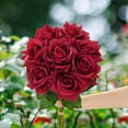 thumbnail image 5 of Valentines Day Flowers, Fake Roses Artificial Flowers with Long Stems, Silk Pink Roses Bouquet for Wedding Vase Mothers Day Flower Arrangement Home Decor (Pink), 5 of 5