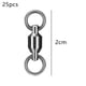 thumbnail image 2 of Conector Acero de alta resistencia Anillos soldados sólidos Barril giratorio Pesca en agua dulce y salada, 2 of 5
