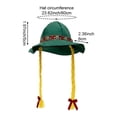 thumbnail image 2 of Byfri Floral Embroidered Oktoberfest Hat with Braids Bavarian Festival Headwear 60cm, 2 of 7