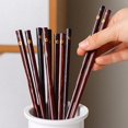 thumbnail image 4 of Japanese-style Solid Wood Cherry Chopsticks Household High-grade Wooden Non-slip Chopsticks Pointed Wooden Chopsticks, 4 of 11