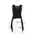 thumbnail image 4 of Youyipin Womens Tank Tops Crop Casual Gothic Lolita Round Neck Long Sleeve Tight Shirt Streetwear Going Out Tops For Women, 4 of 9
