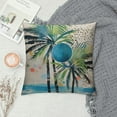 thumbnail image 2 of JEUXUS  Palm Tree Leaf  Throw Pillow Case Summer Retro Vintage Pillow Cushion Covers Home Sofa Decorative, 2 of 5