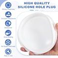 thumbnail image 3 of Tapón de Silicona en Forma de T Uxcell, Diámetro 155 mm/6.1 Pulgadas, Tapón de Silicona Impermeable Elástico, Tapón de Agujero Redondo Reutilizable para Equipos de Tuberías, Blanco, 3 of 7