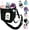 Black, variant on Insulated Drink Carrier Bag for 4 Cups, Multiple Tumbler Carrier Caddy, Family Size 4 Compartment Drink Bag, Water Bottle Holder with Adjustable Strap, Drink Caddy Tote for Coffee, Travel, Outings