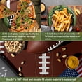 thumbnail image 3 of Football Paper Plates and Napkins and Cups Set 101 Count, Heavy Duty 10'' and 7'' Disposable Plates, Paper Cups and Tablecloth, Super Bowl Party Table Decorations Supplies, Serve 25, 3 of 4
