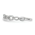 thumbnail image 2 of Real 14kt White Gold Polished Twisted Loops Ring Size: 7; for Adults and Teens; for Women and Men, 2 of 4