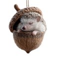 thumbnail image 1 of Adornos de animales del bosque con bellotas, colgantes de acrílico en 2D con forma de piña y animales para el árbol de Navidad, adornos navideños acogedores para la decoración del hogar, 1 of 7