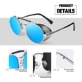 thumbnail image 3 of Gafas de Sol Sunier Retro Redondas Polarizadas Steampunk S92, 3 of 5