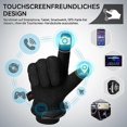 thumbnail image 2 of (Size: XL) winter gloves, waterproof gloves men for skiing, cycling, running, motorcycle, and work, 2 of 5