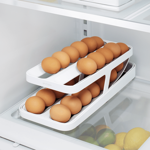 YouCopia RollDown Egg Dispenser, Double Track