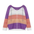 thumbnail image 6 of Usmixi Weekly Deals Winter Sweatshirt Coat for Women Hooded Coat for Women Plus Size Cozy Knitted Hollowed Sweater Outerwear Long Sleeve Open Front Zip Drawstring Hoodies Top Casual Sweatshirt Coat, 6 of 7